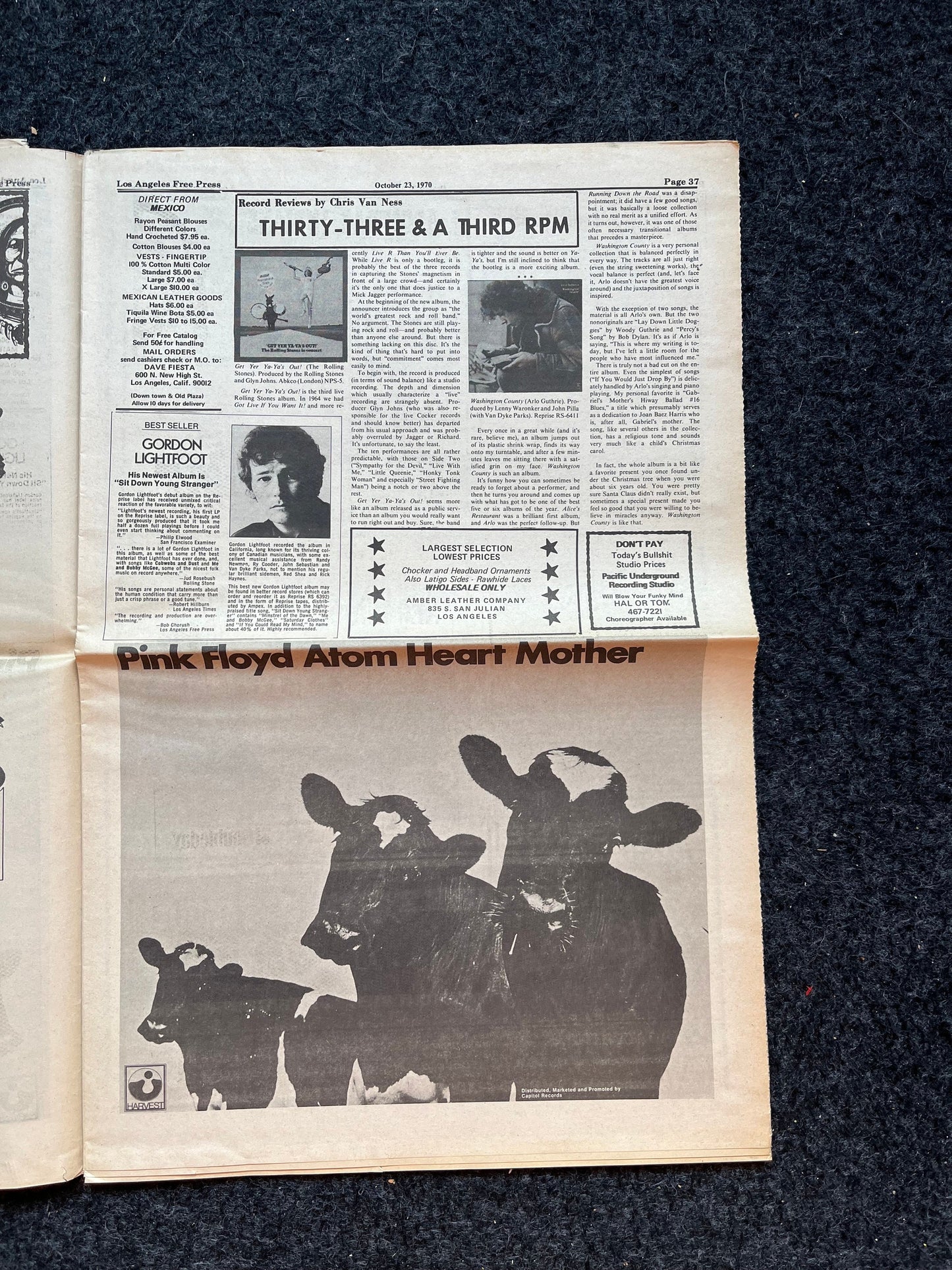 1970s CounterCulture LGBT Los Angeles Free Press, Black Panther Party, Underground Far-Left Newspaper, Vintage Newspaper, Original Newspaper