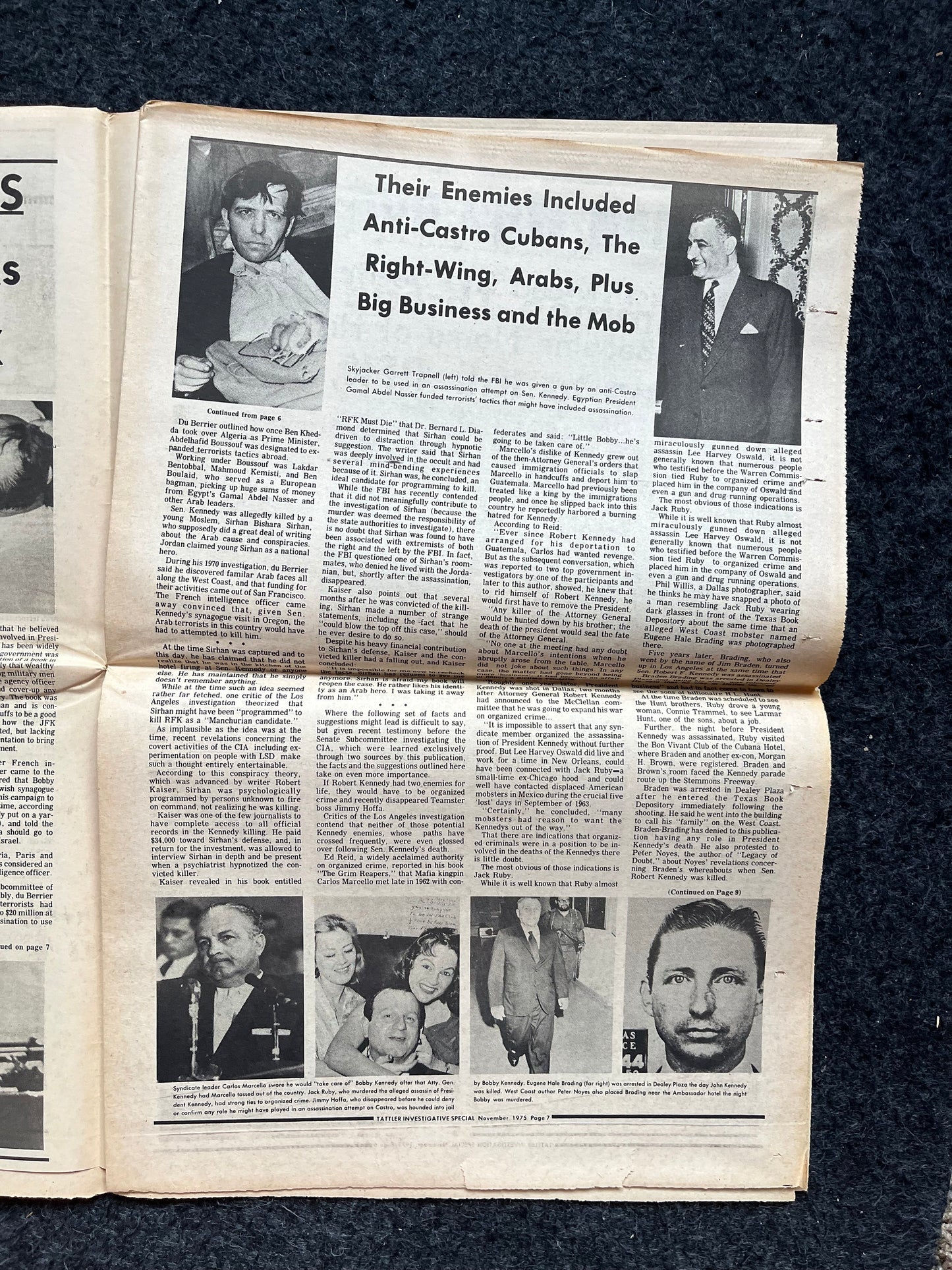 1970s RFK Assassination, Berkeley Tribe CounterCulture, Black Panther Party, Underground Newspaper, Vintage Newspaper, San Francisco