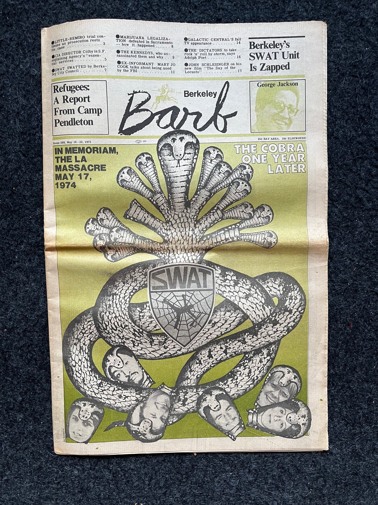 1970s Berkeley Tribe CounterCulture, Black Panther Party, Underground Newspaper, Vintage Newspaper, San Francisco California