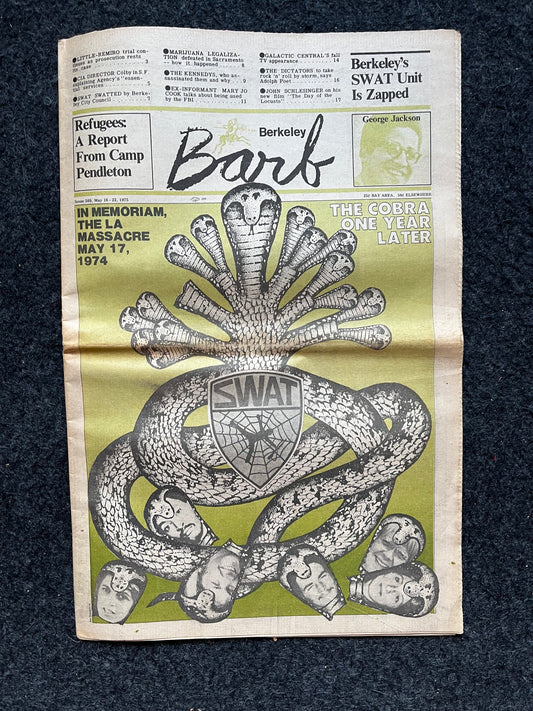 1970s Berkeley Tribe CounterCulture, Black Panther Party, Underground Newspaper, Vintage Newspaper, San Francisco California