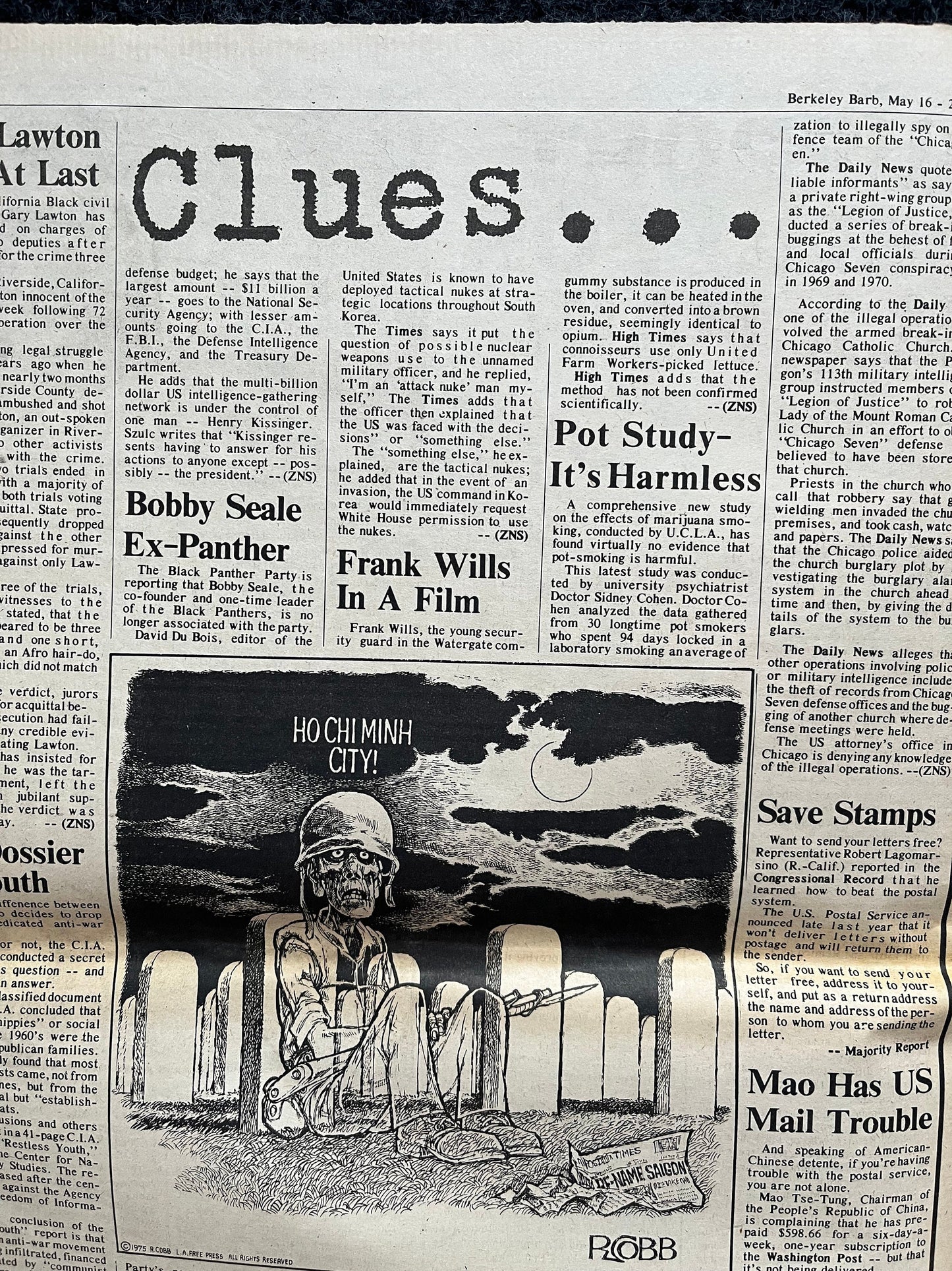 1970s Berkeley Tribe CounterCulture, Black Panther Party, Underground Newspaper, Vintage Newspaper, San Francisco California