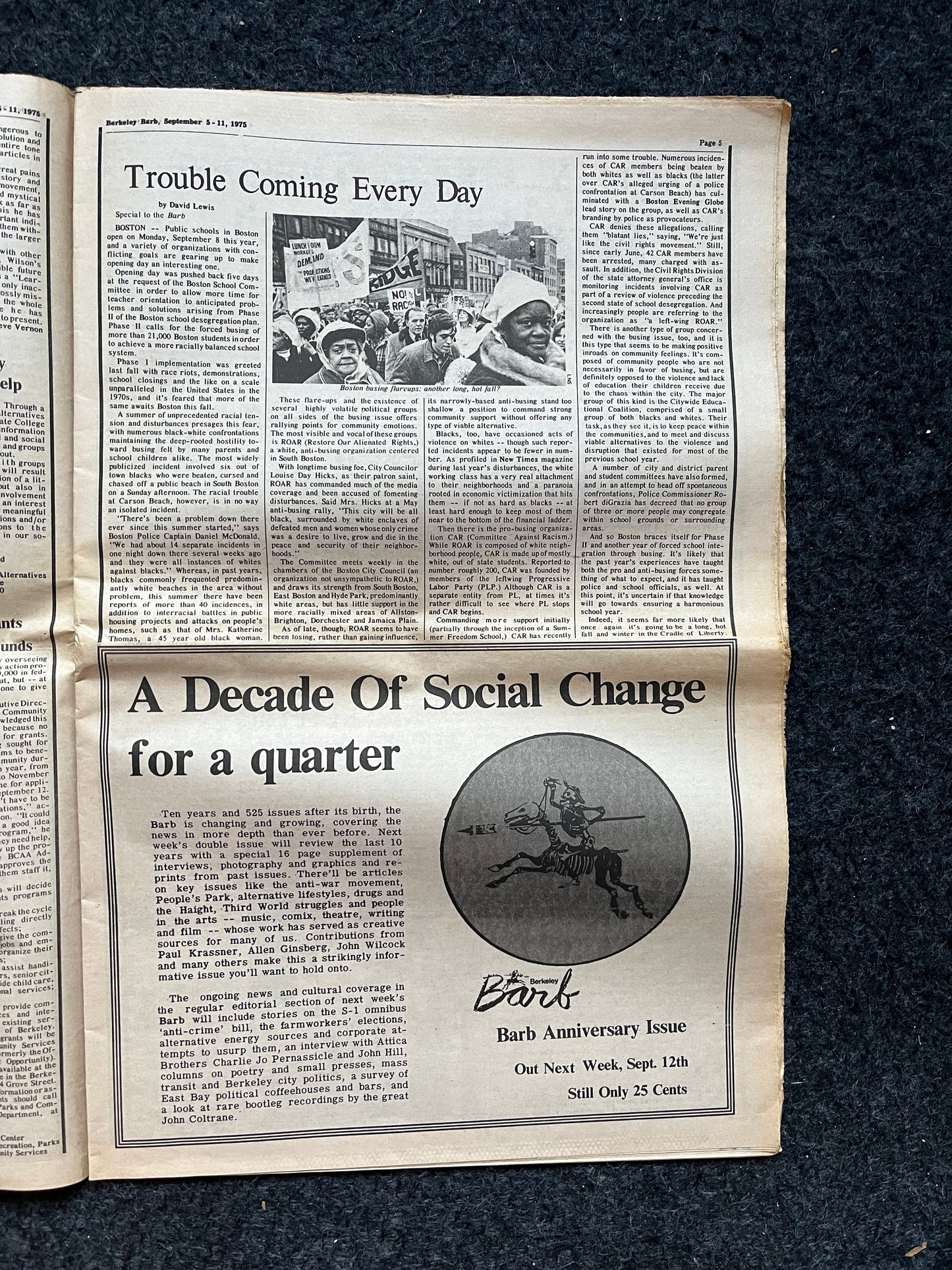 1970s Berkeley Tribe CounterCulture, Black Panther Party, Underground Newspaper, Vintage Newspaper, San Francisco California