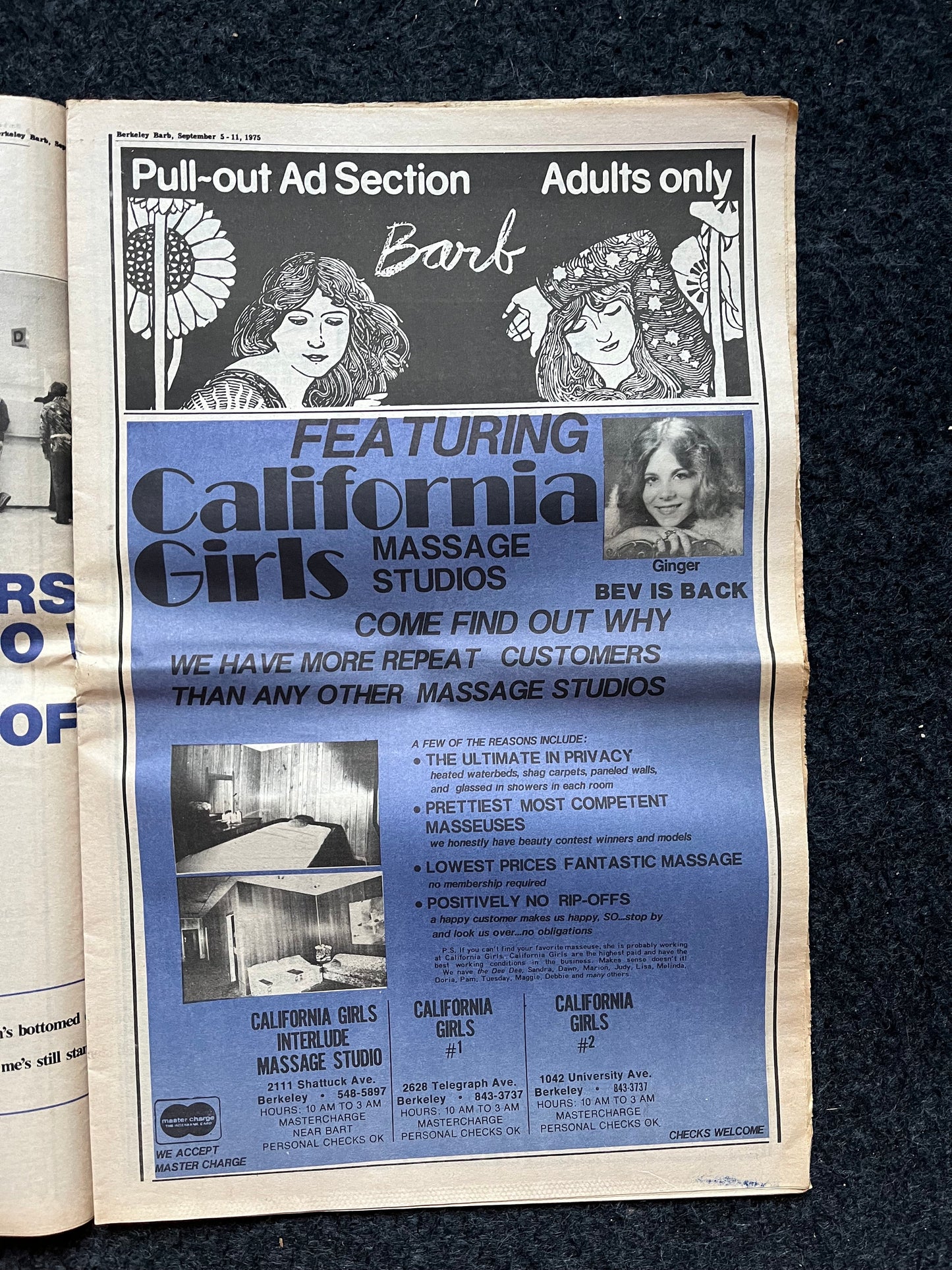 1970s Berkeley Tribe CounterCulture, Black Panther Party, Underground Newspaper, Vintage Newspaper, San Francisco California