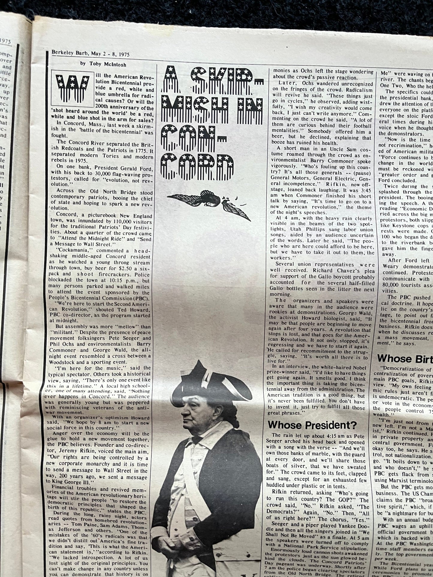 1970s Vietnam War Ends, Berkeley Tribe CounterCulture, Black Panther Party, Underground Newspaper, Vintage Newspaper,l