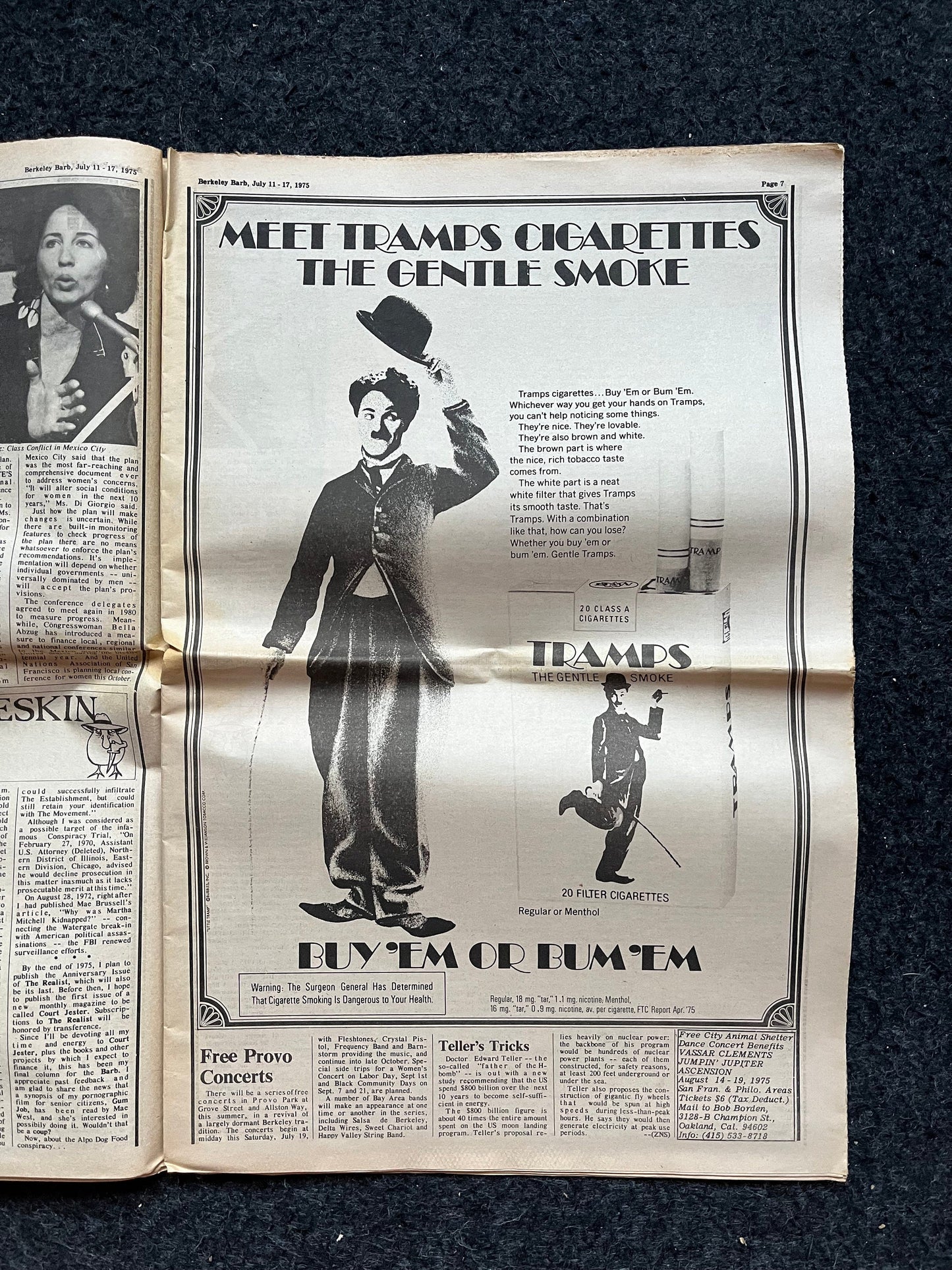 1970s Berkeley Tribe CounterCulture, Black Panther Party, Underground Newspaper, Vintage Newspaper, San Francisco California