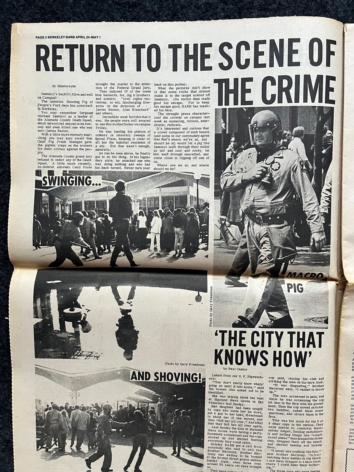 1970s Berkeley Tribe CounterCulture, Black Panther Party, Underground Newspaper, Vintage Newspaper, San Francisco California