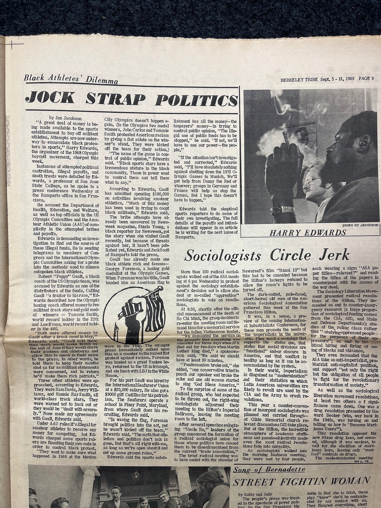 1970s Ho Chi Min Vietnam, Berkeley Tribe CounterCulture, Black Panther Party, Underground Newspaper, Vintage Newspaper, California
