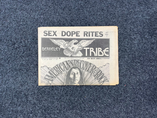 1970s Berkeley Tribe CounterCulture, Black Panther Party, Underground Newspaper, Vintage Newspaper, San Francisco California