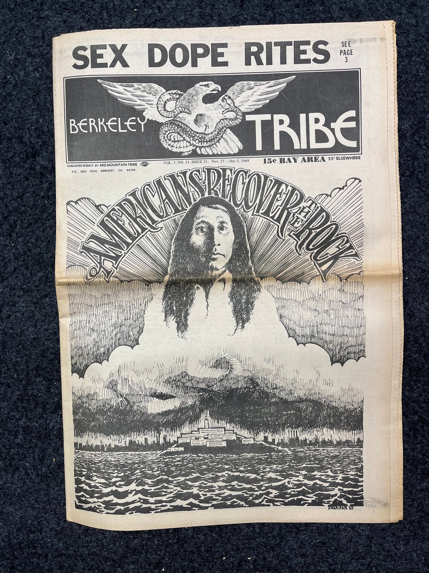 1970s Berkeley Tribe CounterCulture, Black Panther Party, Underground Newspaper, Vintage Newspaper, San Francisco California