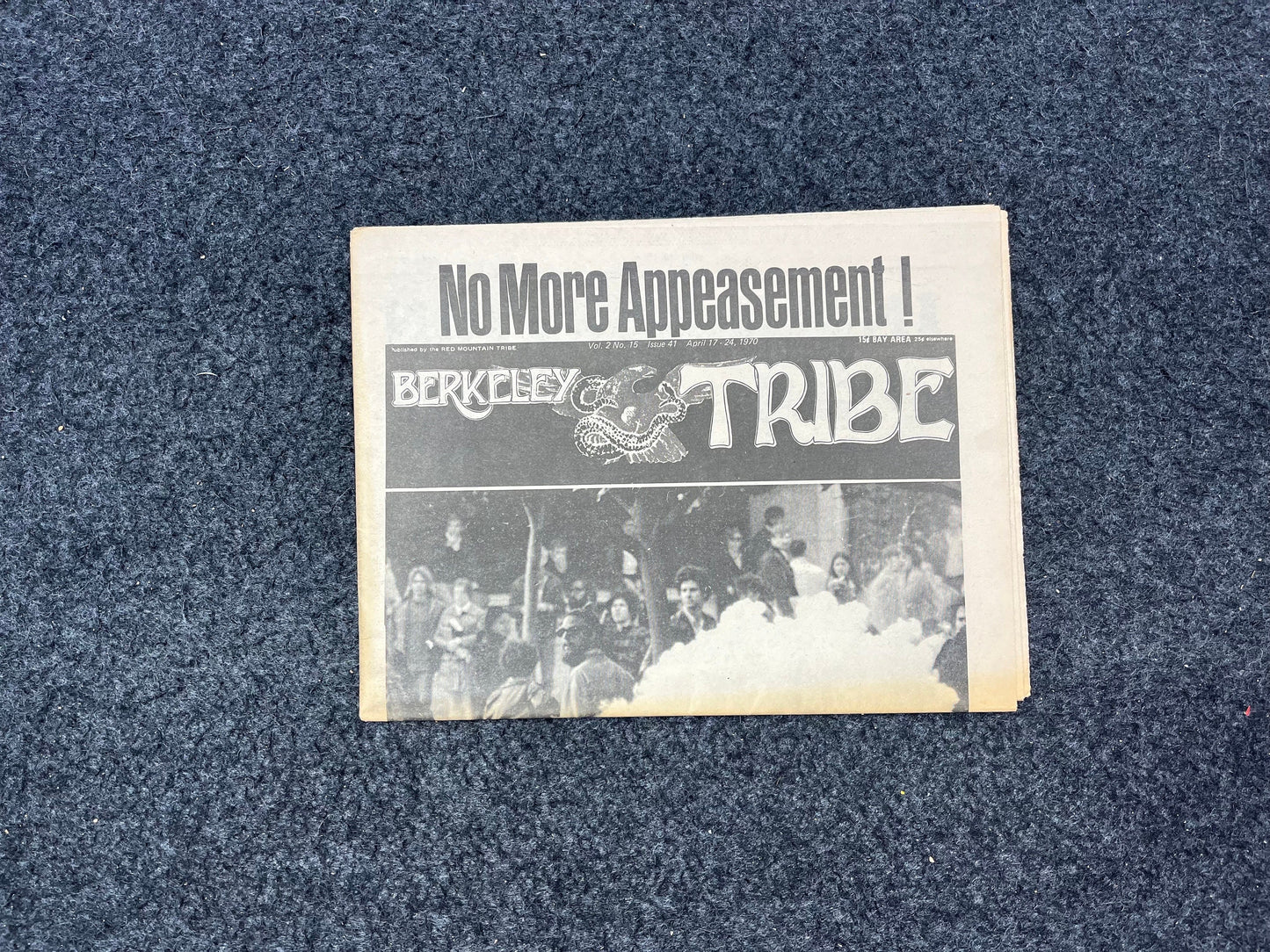 1970s Berkeley Tribe CounterCulture, Black Panther Party, Underground Newspaper, Vintage Newspaper, San Francisco California