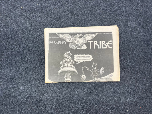 1970s Berkeley Tribe CounterCulture, Black Panther Party, Underground Newspaper, Vintage Newspaper, San Francisco California
