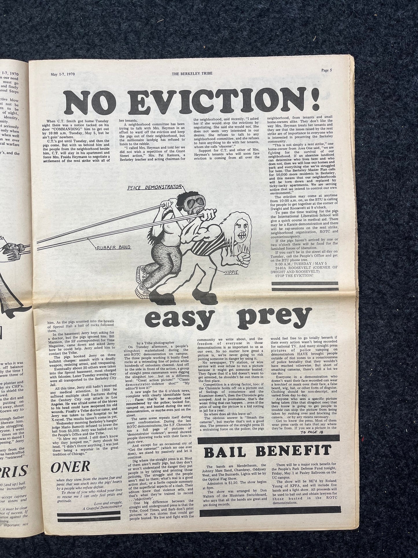 1970s Berkeley Tribe CounterCulture, Black Panther Party, Underground Newspaper, Vintage Newspaper, San Francisco California