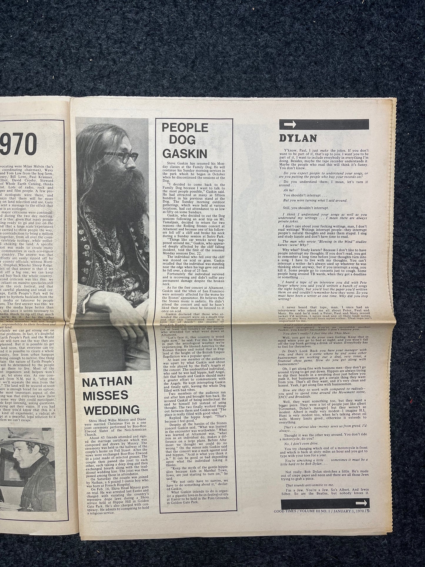 1970s Berkeley Tribe CounterCulture, Black Panther Party, Underground Newspaper, Vintage Newspaper, San Francisco California