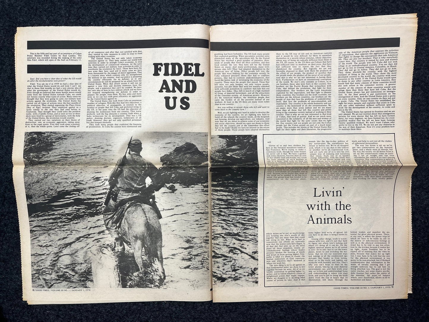 1970s Berkeley Tribe CounterCulture, Black Panther Party, Underground Newspaper, Vintage Newspaper, San Francisco California
