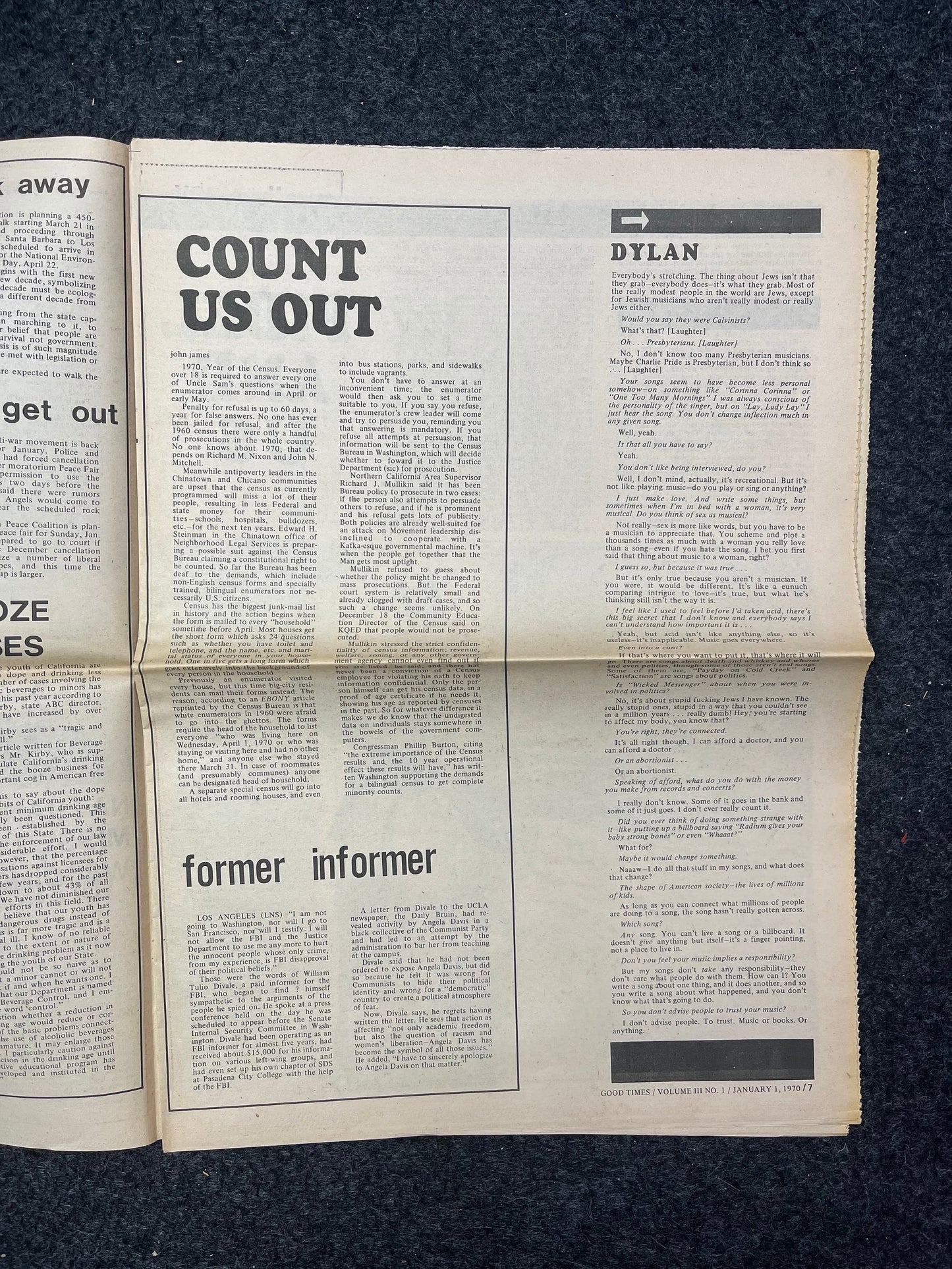 1970s Berkeley Tribe CounterCulture, Black Panther Party, Underground Newspaper, Vintage Newspaper, San Francisco California