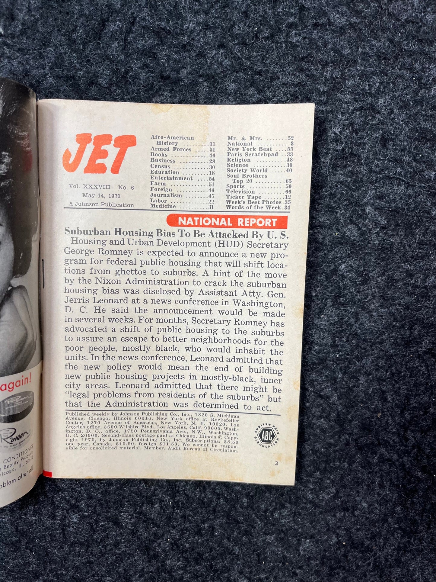 Vintage 1970s JET Magazine - Black Soul Magazine, Black Political Movements Civil Rights Era, Vintage Magazines, Black Pinup Models