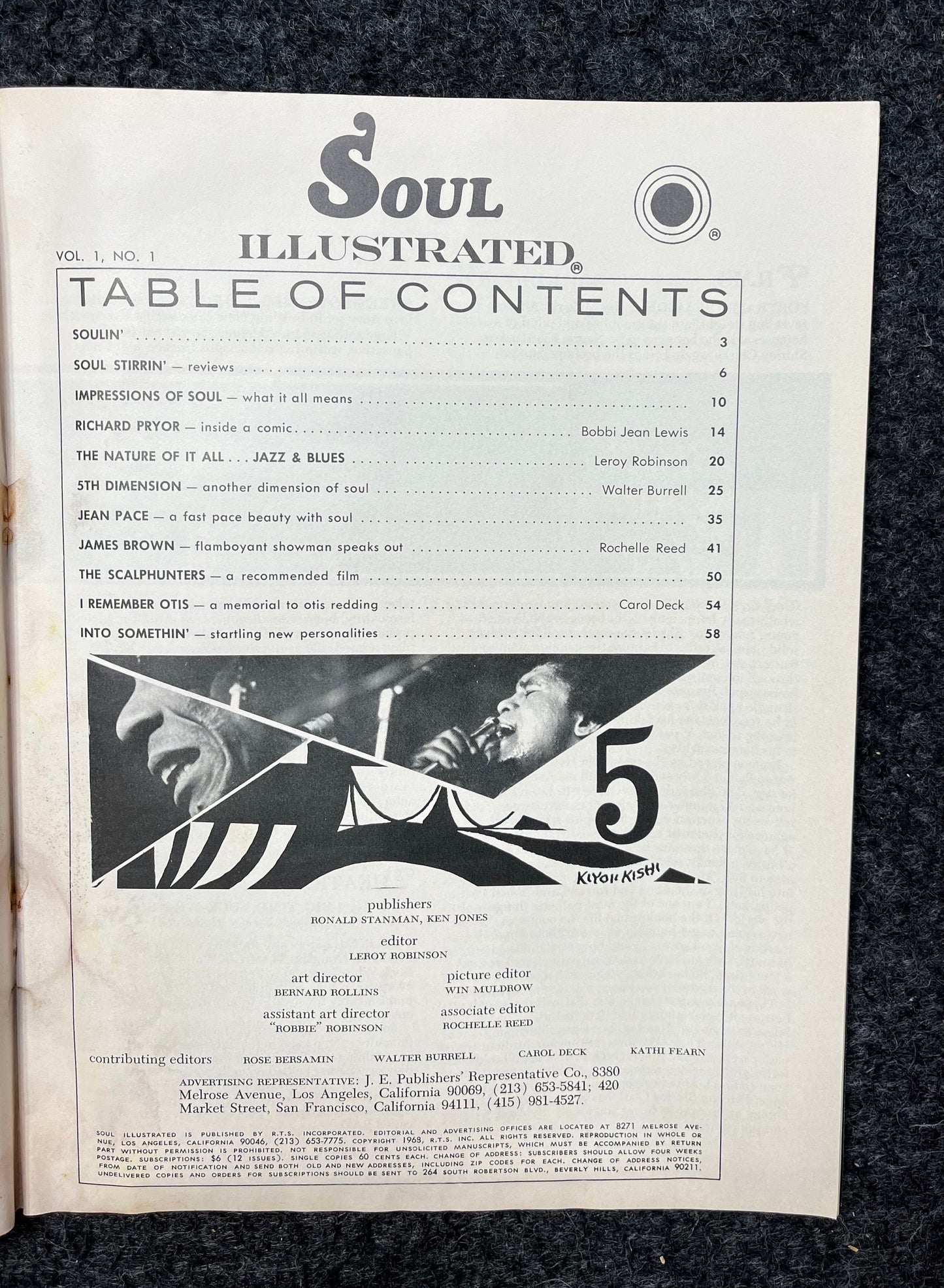 Vintage 1970s Soul Motown Magazine - Black Soul Magazine, Black Political Movements Civil Rights Era, Vintage Magazines, Black Pinup Models