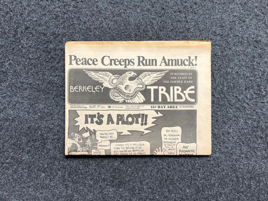 1970s Berkeley Tribe CounterCulture, Black Panther Party, Underground Newspaper, Vintage Newspaper, San Francisco California
