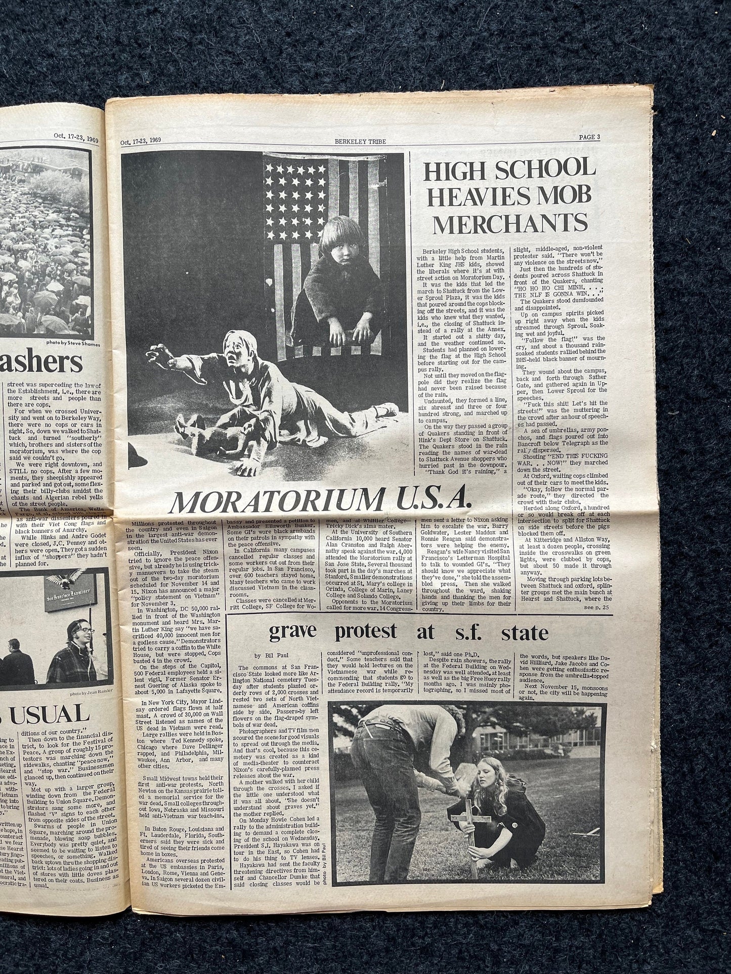 1970s Berkeley Tribe CounterCulture, Black Panther Party, Underground Newspaper, Vintage Newspaper, San Francisco California