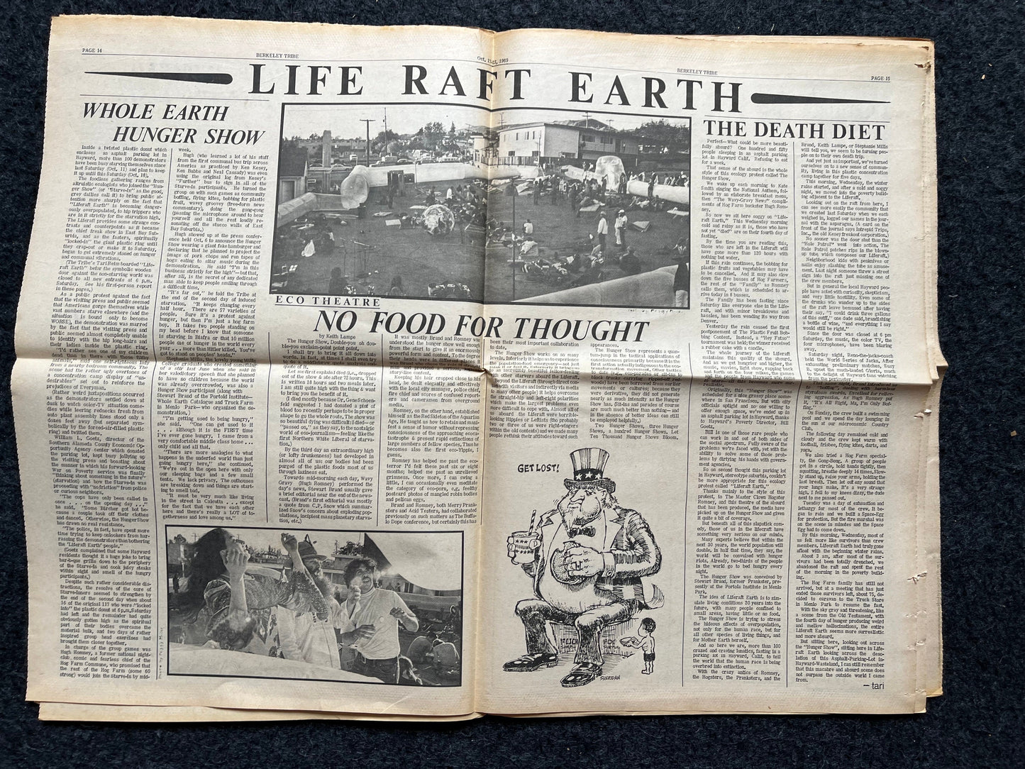 1970s Berkeley Tribe CounterCulture, Black Panther Party, Underground Newspaper, Vintage Newspaper, San Francisco California