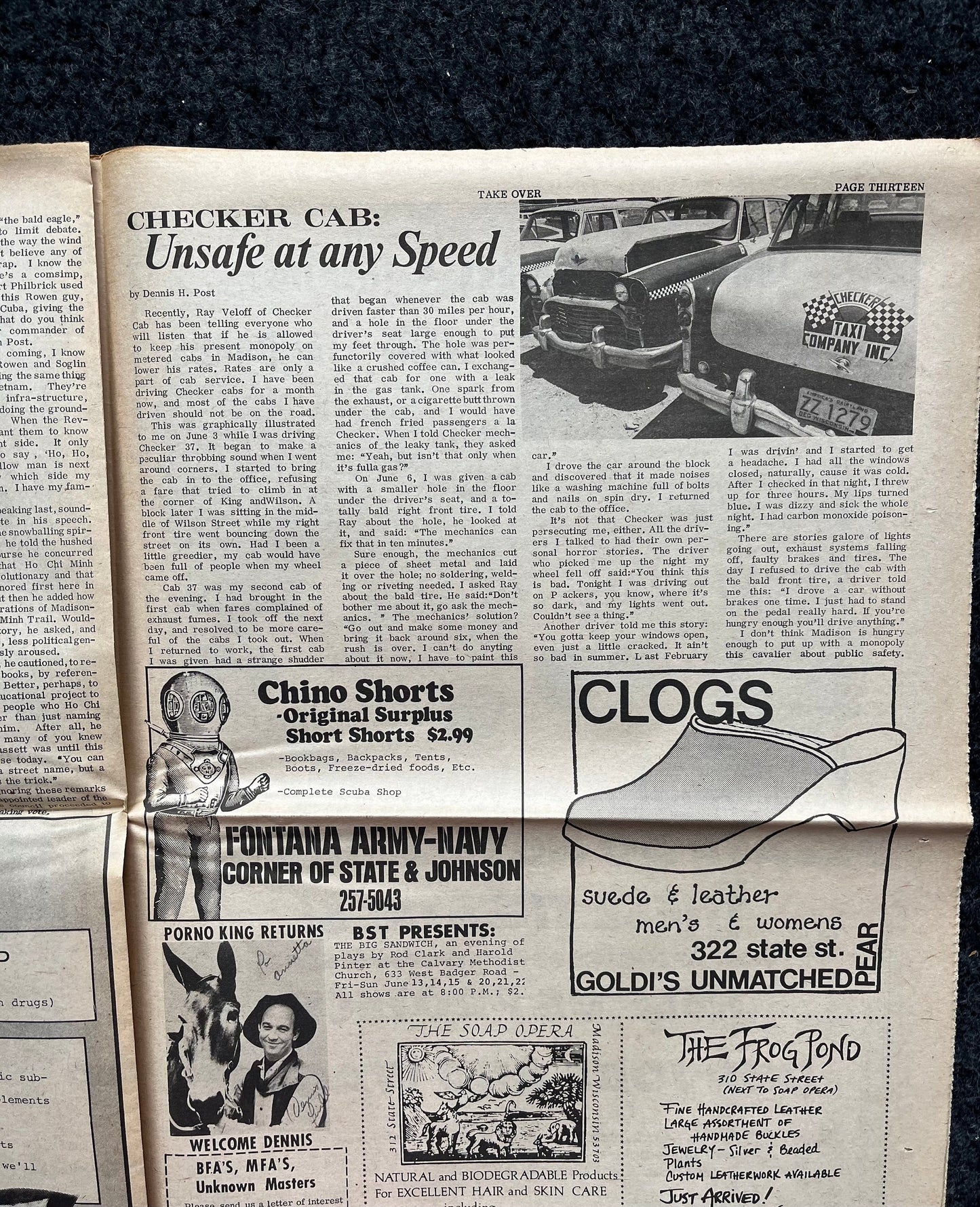 1970s Ho Chi Min Memorial Vietnam, Berkeley Tribe CounterCulture, Black Panther Party, Underground Newspaper, Vintage Newspaper, California