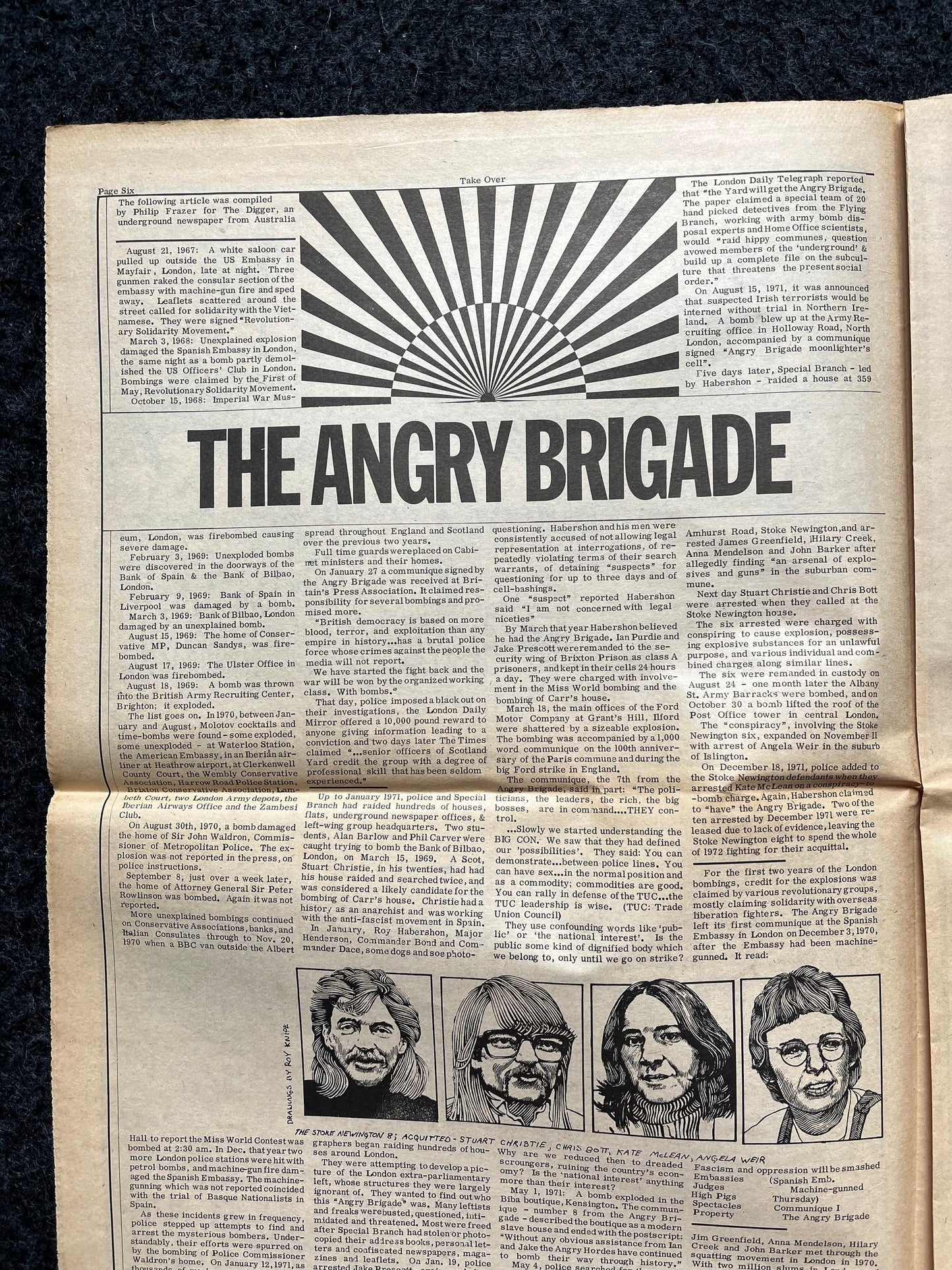 1970s Ho Chi Min Memorial Vietnam, Berkeley Tribe CounterCulture, Black Panther Party, Underground Newspaper, Vintage Newspaper, California