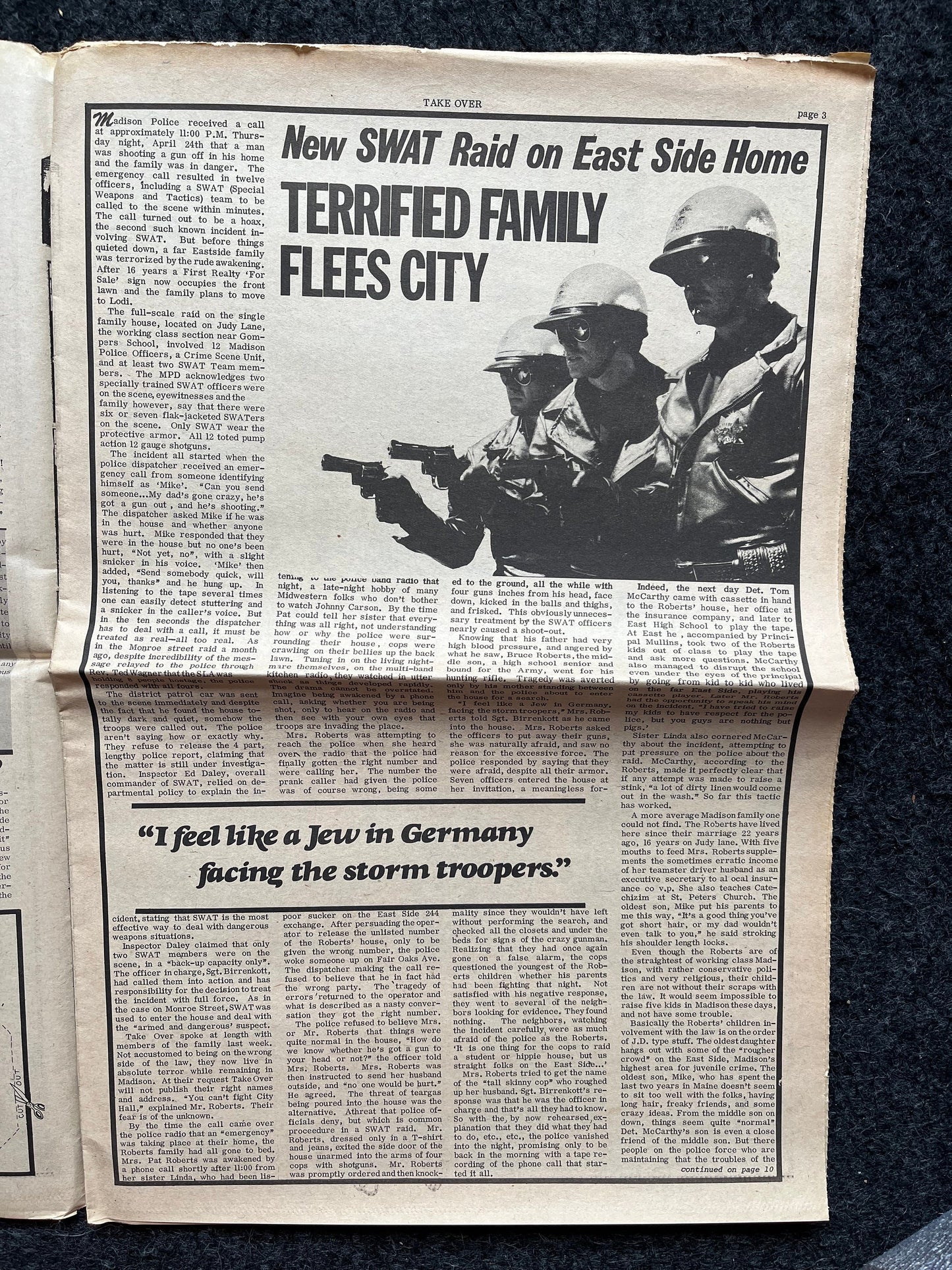 1970s Pro Castro Takeover CounterCulture Newspaper, Black Panther Party, Underground Left Newspaper, Vintage Newspaper, Political Gifts,