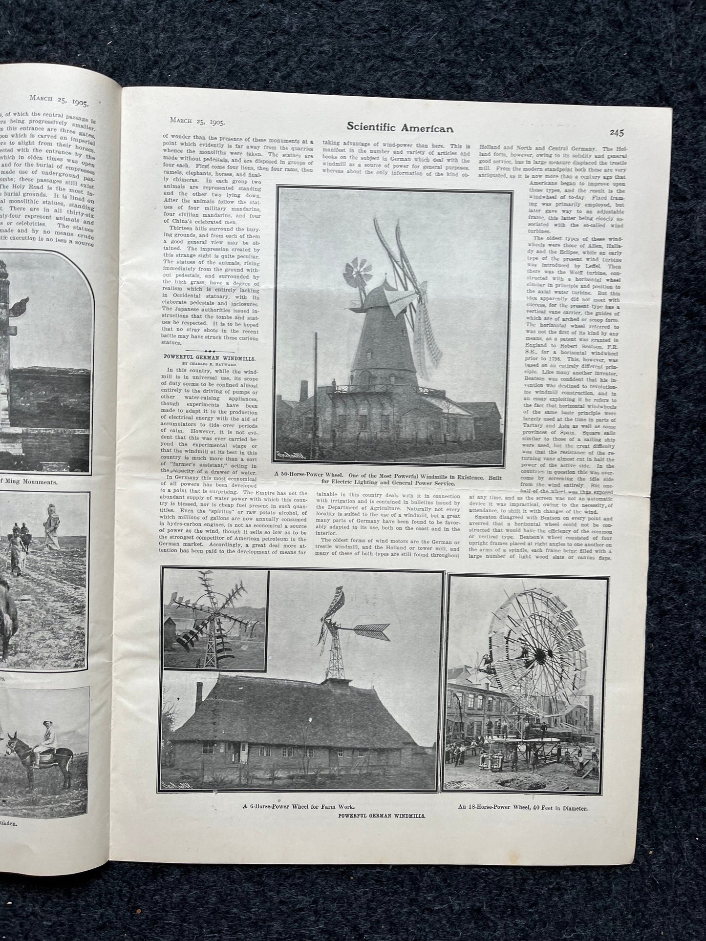 1905 NYC Hippodrome, Broadway Memorabilia , New York City NYC Memorabilia, Scientific America Newspaper, Science Education Wall Decor Gifts,