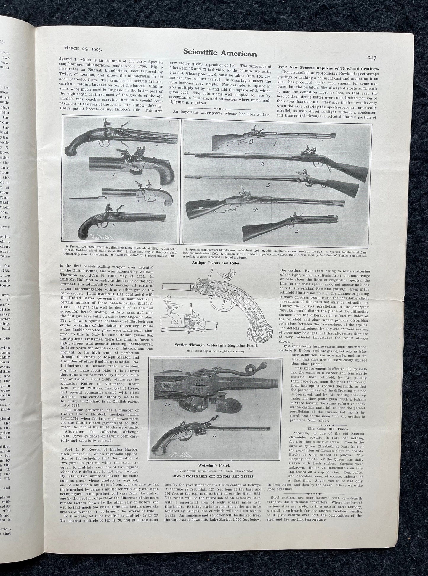 1905 NYC Hippodrome, Broadway Memorabilia , New York City NYC Memorabilia, Scientific America Newspaper, Science Education Wall Decor Gifts,