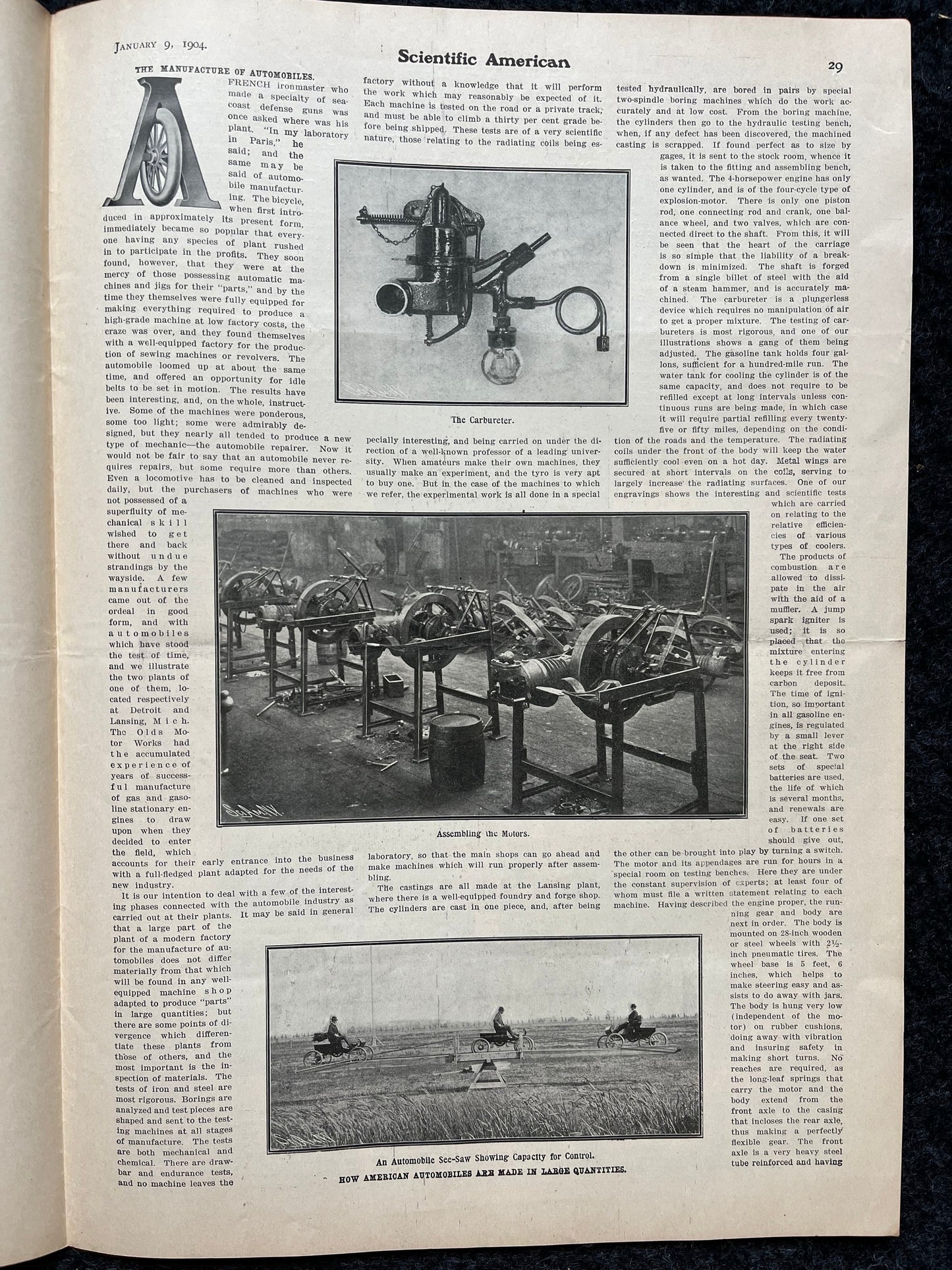 1904 Grand Canyon National Park recieves Protection, US National Parks Memorabilia, Scientific America Newspaper, Science Education Wall l