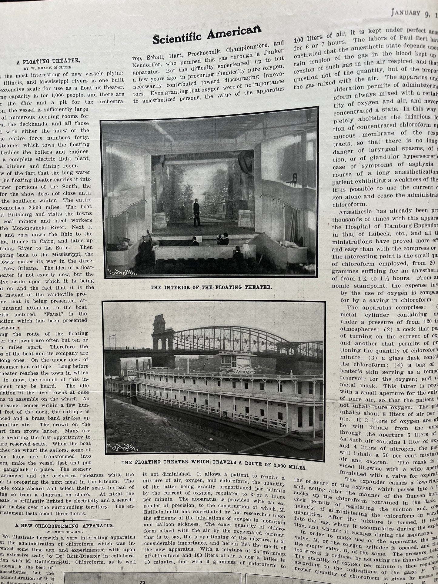 1904 Grand Canyon National Park recieves Protection, US National Parks Memorabilia, Scientific America Newspaper, Science Education Wall l