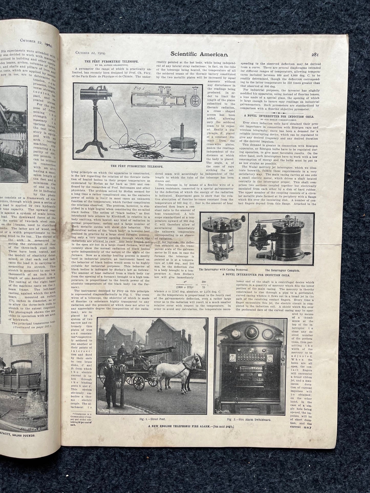 1905 Vanderbilt Raceway Automotive Memorabilia, Car Gifts, Scientific America Newspaper, Science Education Wall Decor Gifts,