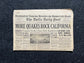 1933 Long Beach Earthquake in California, Famous Disasters and California History, West Coast Memorabilia and Gifts, California Memorabilia