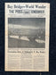 1937 Golden Gate Bridge Opening Pamphlet, San Francisco Souvenirs, Celebration of SF Pride and History, Bay Area Bridge, vintage Newspaper