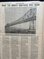 1937 Golden Gate Bridge Opening Pamphlet, San Francisco Souvenirs, Celebration of SF Pride and History, Bay Area Bridge, vintage Newspaper