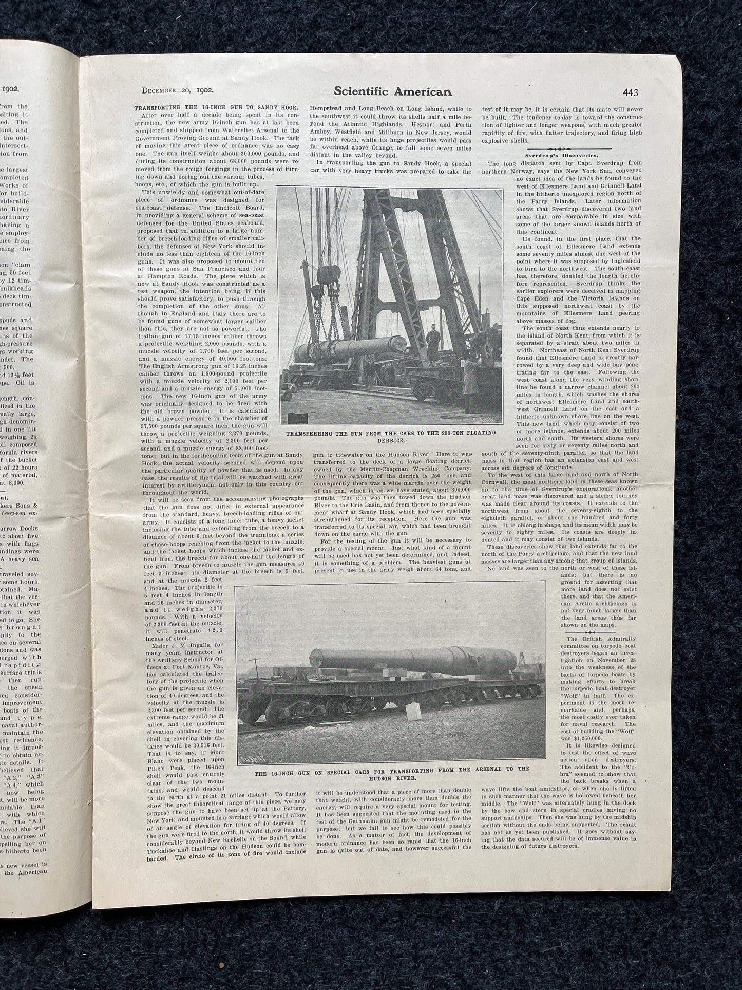 1905 Brooklyn Battery Tunnel Memorabilia, New York City NYC Memorabilia, Scientific America Newspaper, Science Education Wall Decor Gifts,