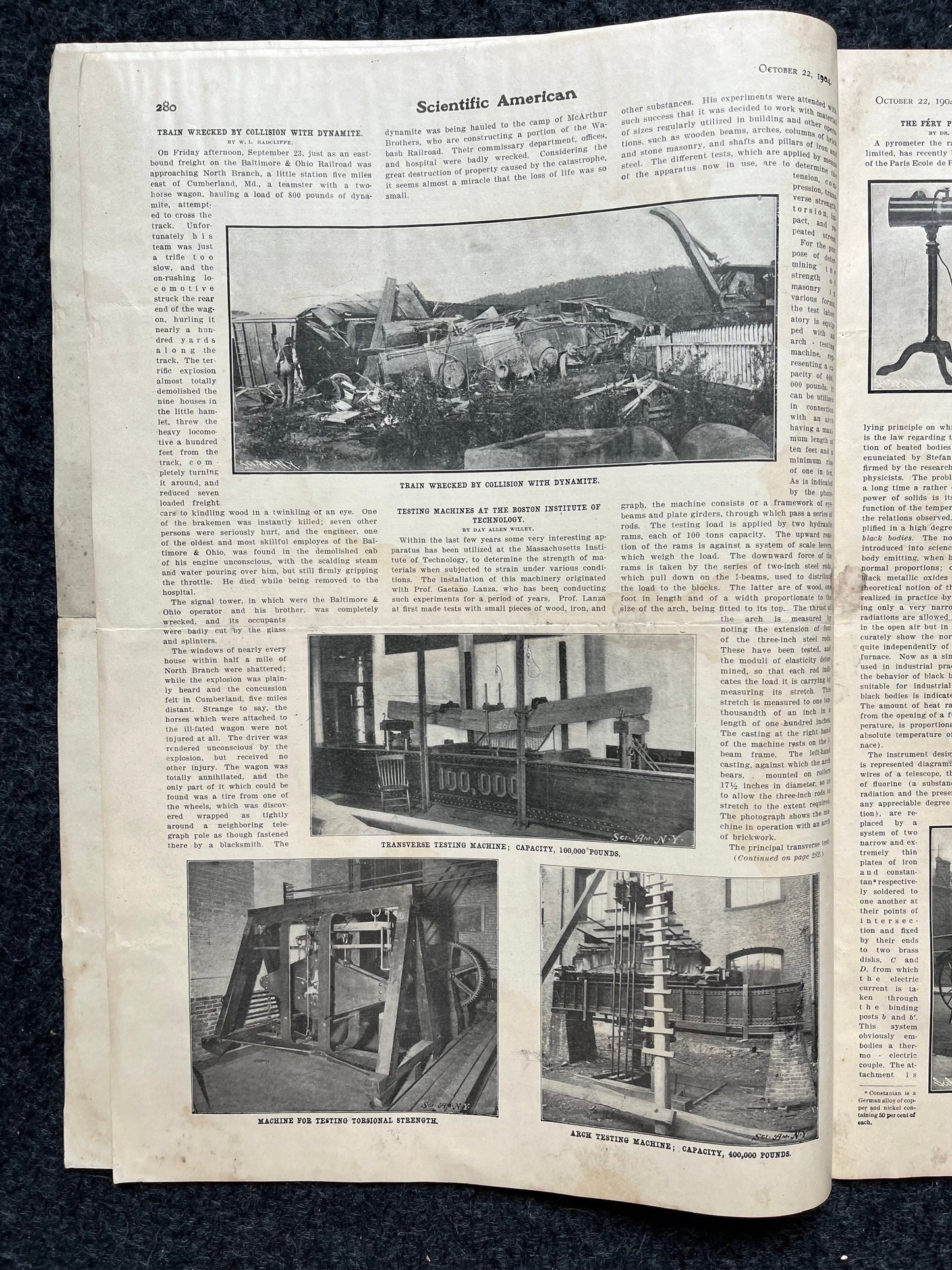 1905 Vanderbilt Raceway Automotive Memorabilia, Car Gifts, Scientific America Newspaper, Science Education Wall Decor Gifts,