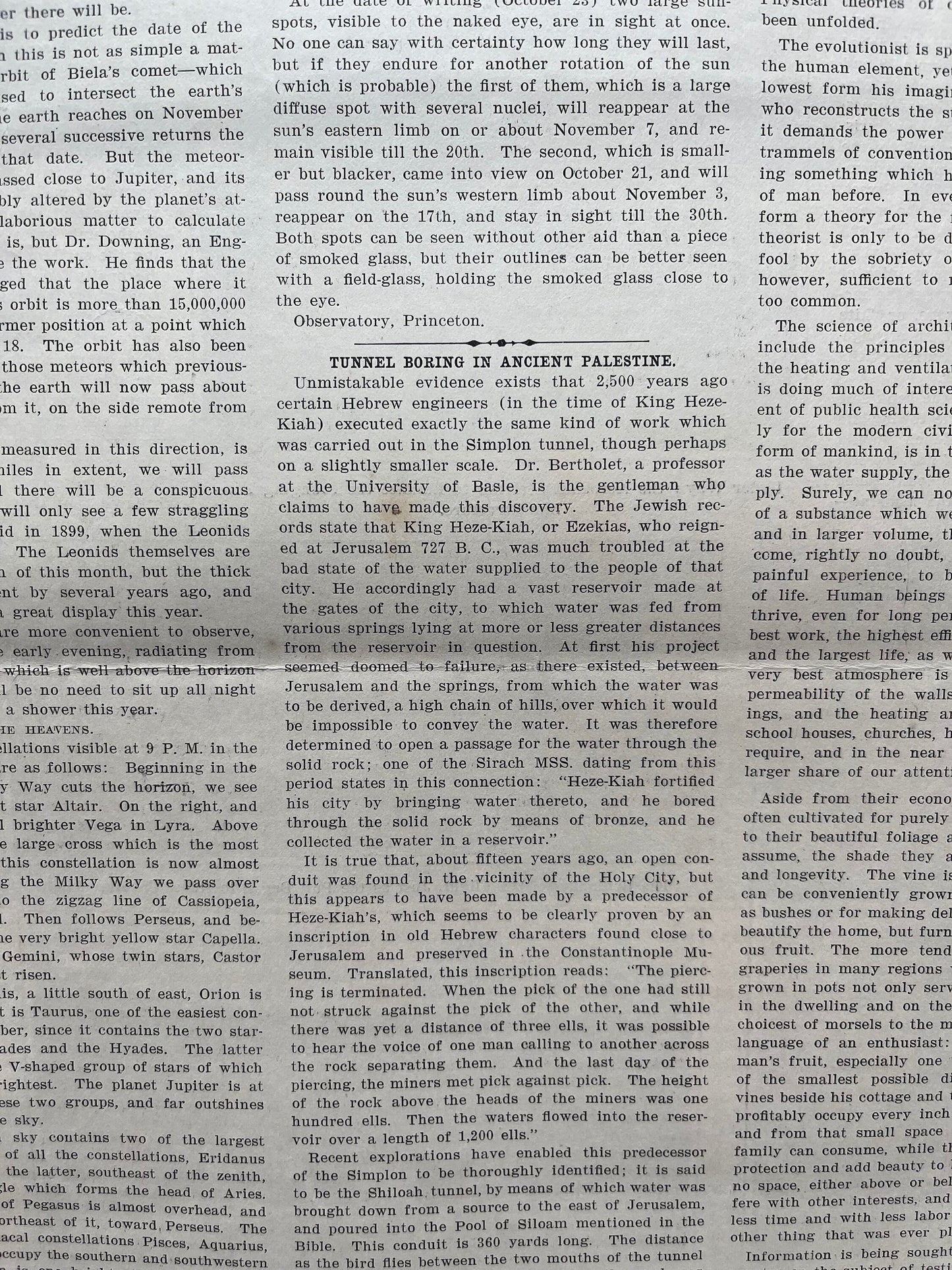 1905 Valley of the Kings Discovery, Egyptian History, Egyptian Wall Decor, Scientific America Newspaper, Science Education Wall Decor Gifts,