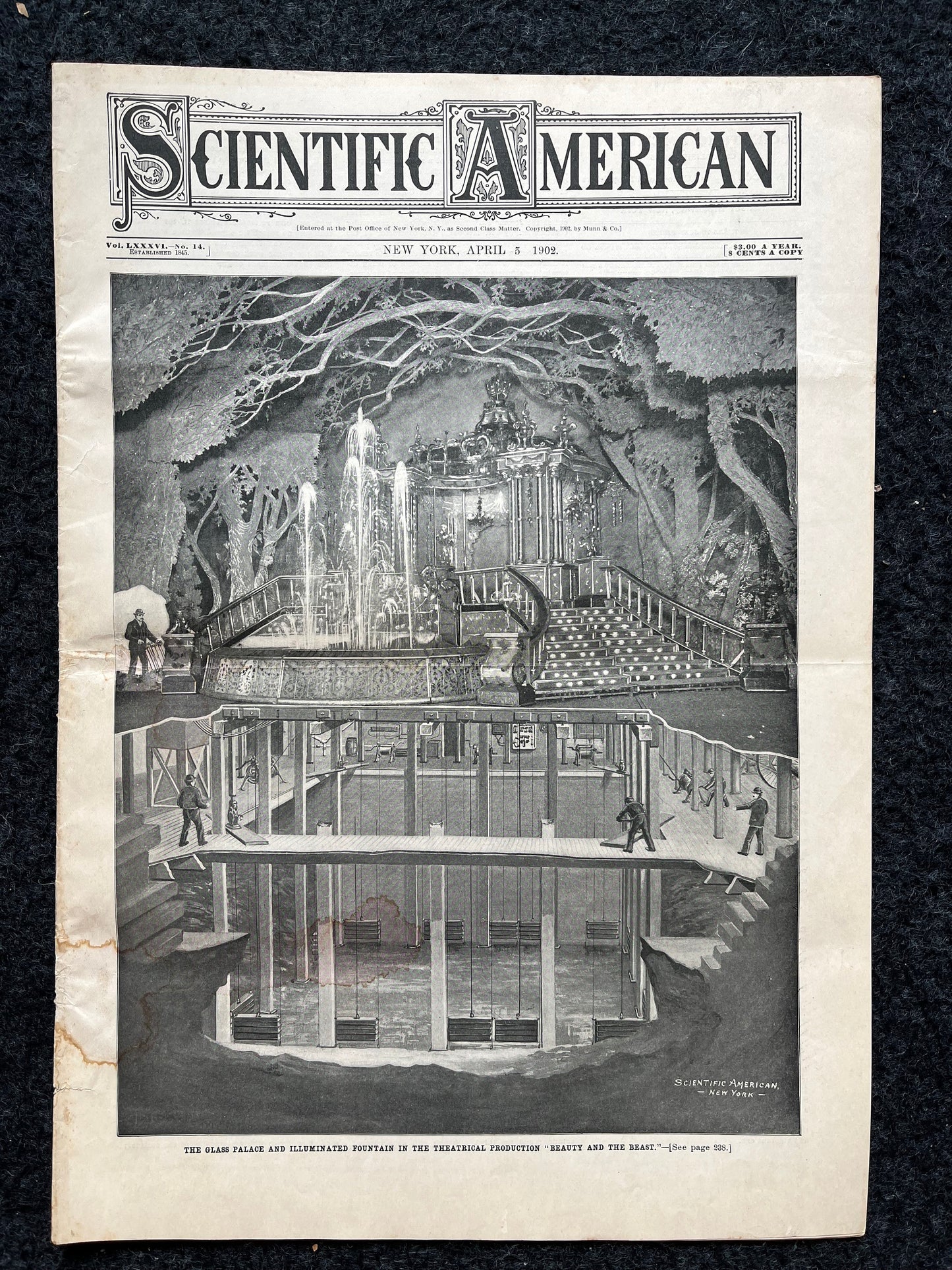 1905 Russian Crystal Palace, Amber Room Conspiracy Theory, Scientific America Newspaper, Science Education Wall Decor Gifts,
