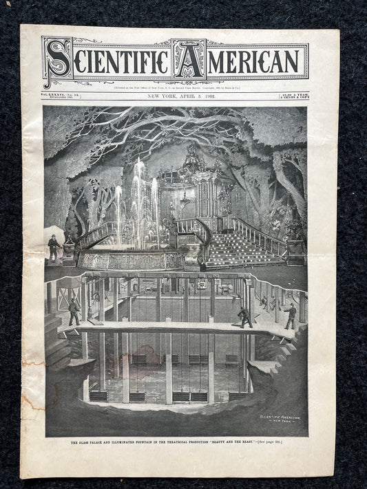 1905 Russian Crystal Palace, Amber Room Conspiracy Theory, Scientific America Newspaper, Science Education Wall Decor Gifts,