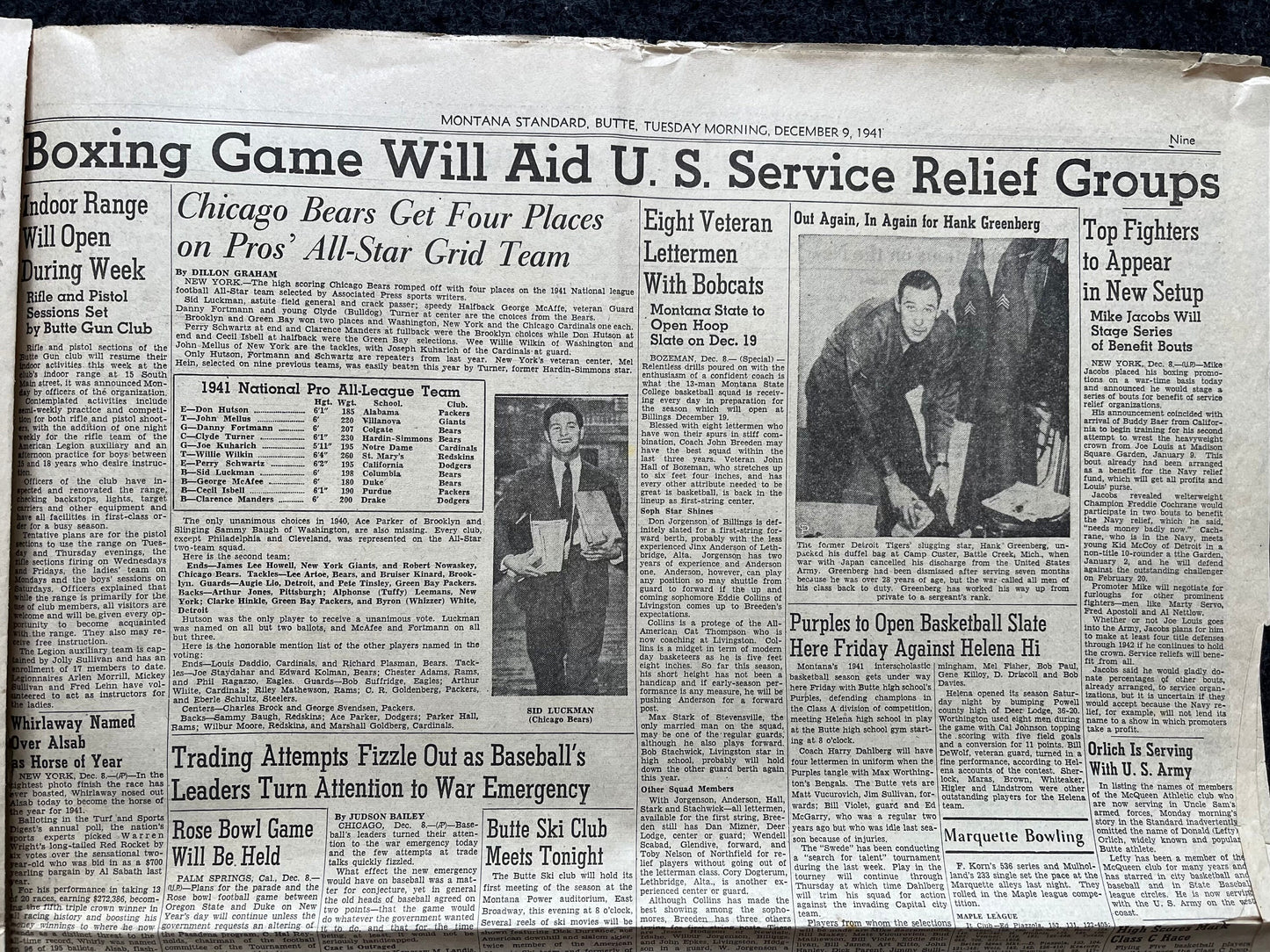 1941 WW2 San Francisco Air Raid Hoax- December 9th - Invasion of Hong Kong Guam Philippines Panama- Start of World War 2 Original Vintage