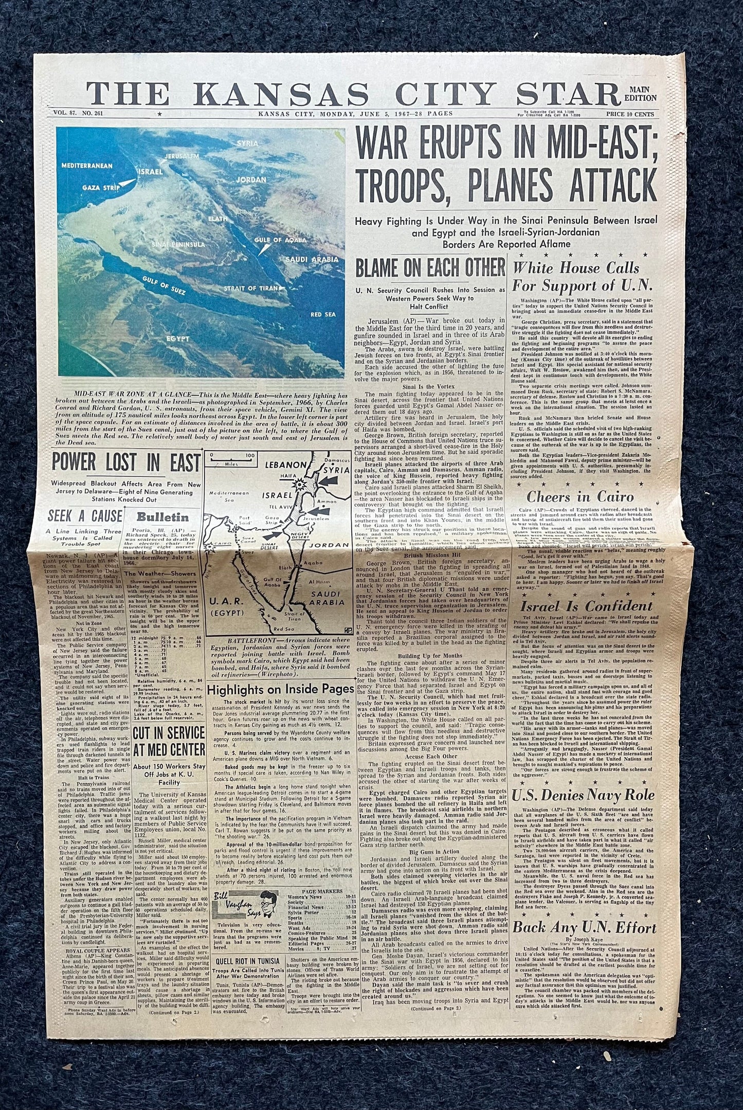 1967 Six Day War in Middle East, Arab Jewish History, Middle East Memorabilia, Bar Mitzvah Gifts,