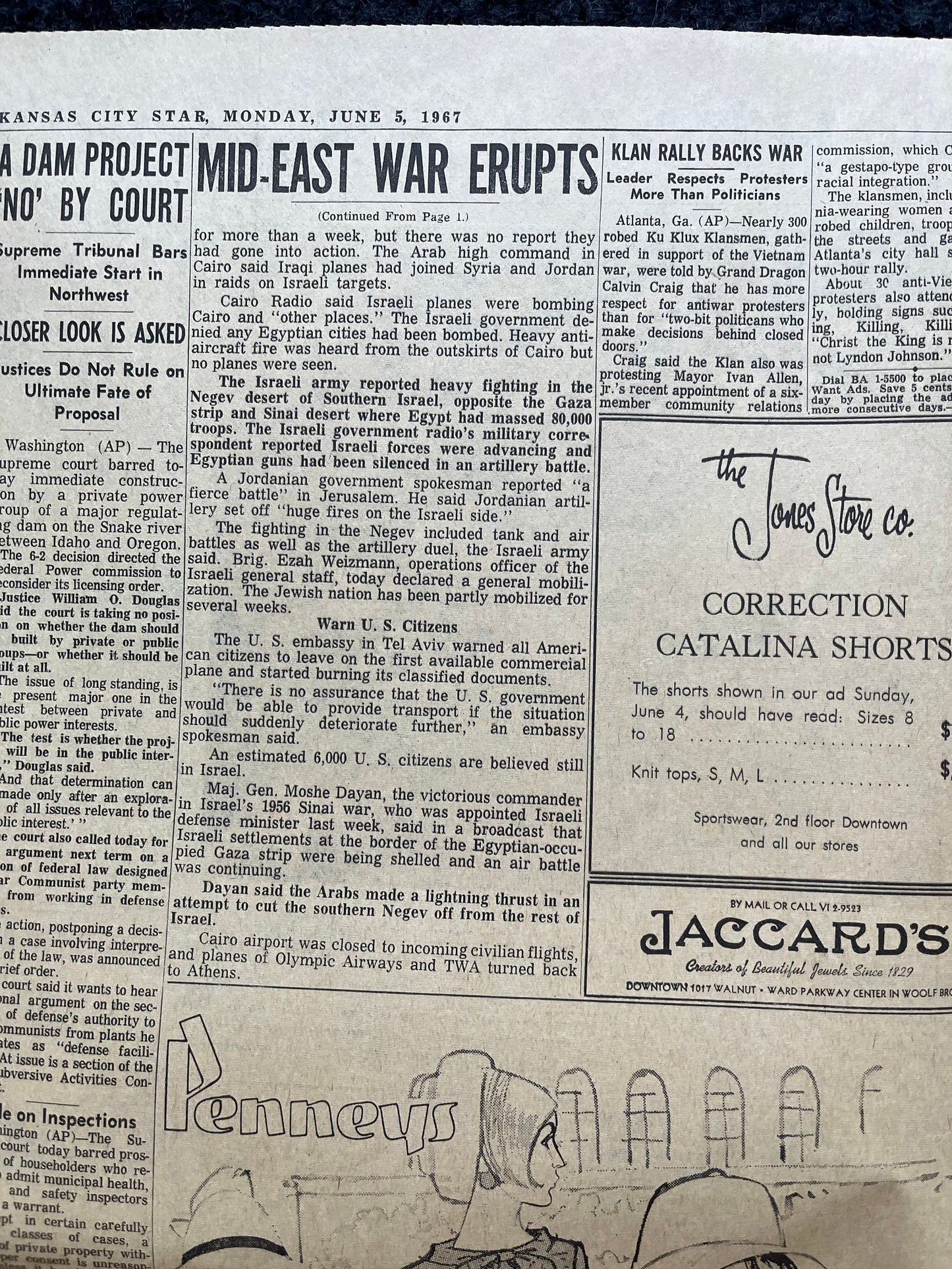 1967 Six Day War in Middle East, Arab Jewish History, Middle East Memorabilia, Bar Mitzvah Gifts,