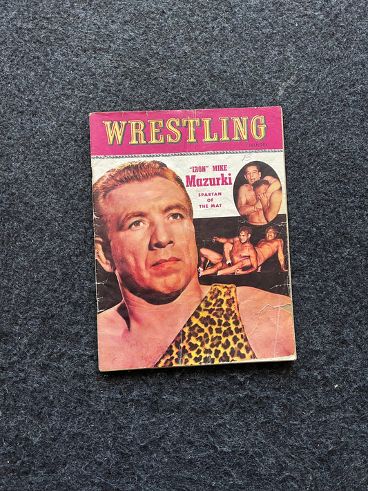Original 1950s Professional Wrestling Magazine, Acting Performance Memorabilia, Kayfabe Art, Wrestling Gifts, Vintage Sports Memorabilia,