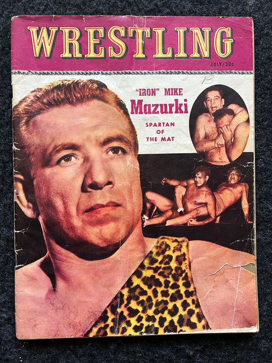 Original 1950s Professional Wrestling Magazine, Acting Performance Memorabilia, Kayfabe Art, Wrestling Gifts, Vintage Sports Memorabilia,