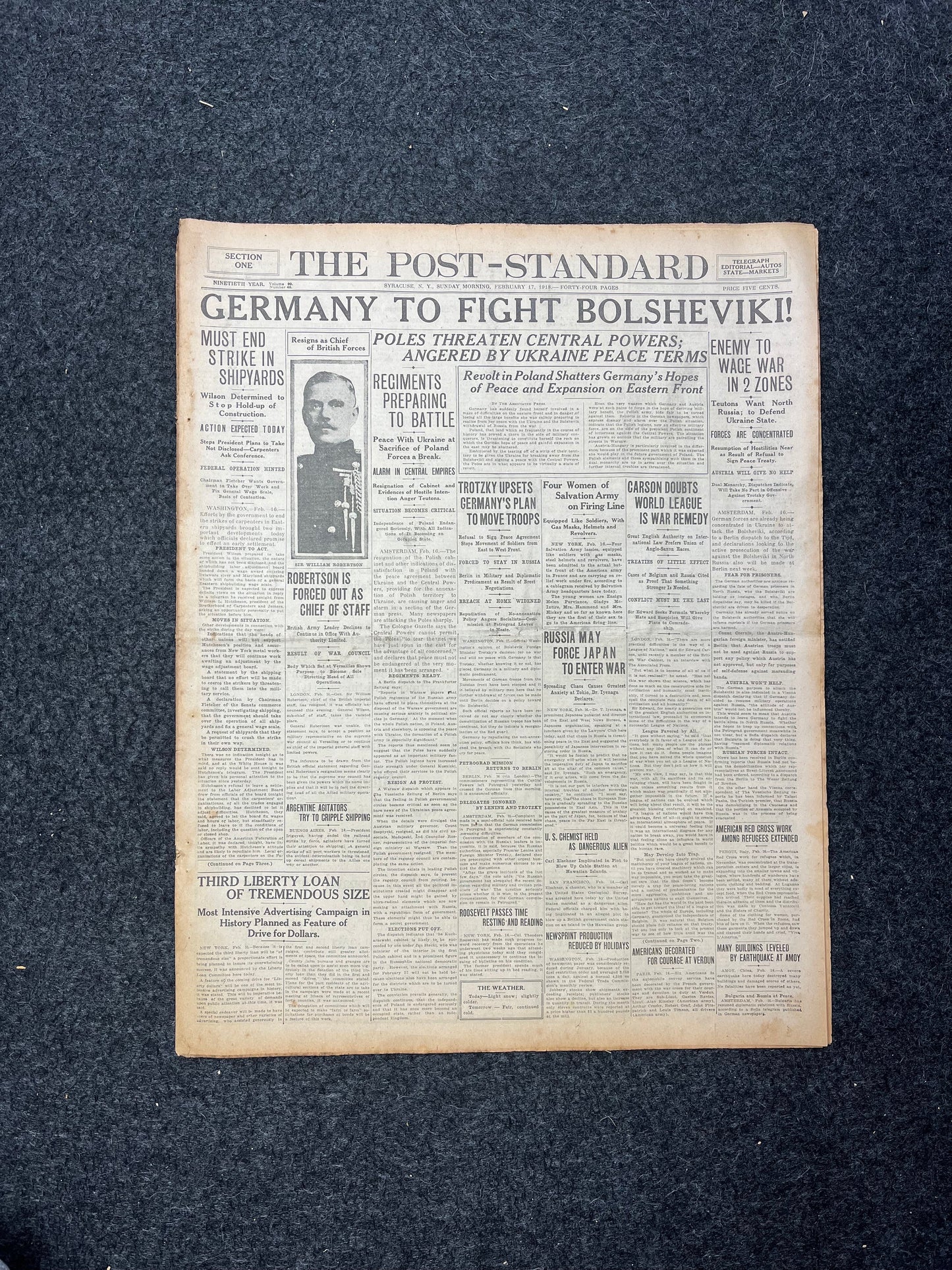 WWI 1918 Bolshevik Revolution Seeks Peace with Central Powers, Treaty of Brest-Litovsk, October Revolution and WWI Memorabilia, Gifts