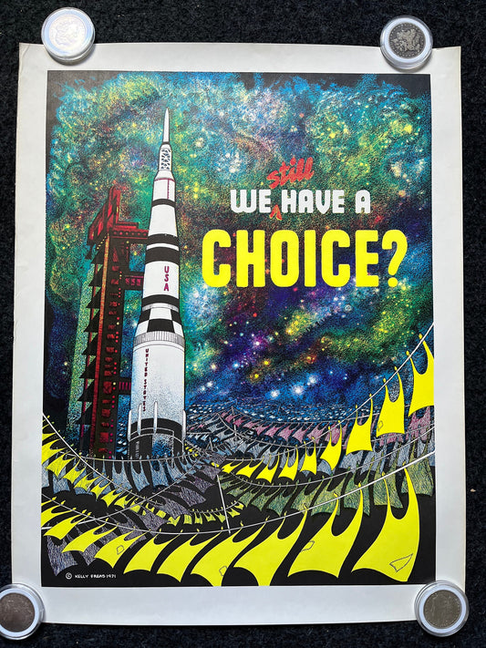 1971 Vintage NASA Science Fiction Poster by Frank Freas, Vintage Space Wall Decor, Gifts for Nerds Geeks, Space and SciFi Gifts, Apollo