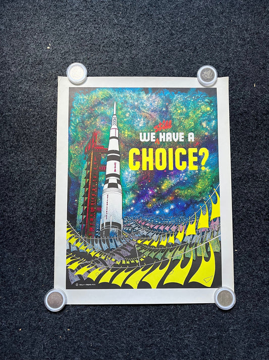 1971 Vintage NASA Science Fiction Poster by Frank Freas, Vintage Space Wall Decor, Gifts for Nerds Geeks, Space and SciFi Gifts, Apollo