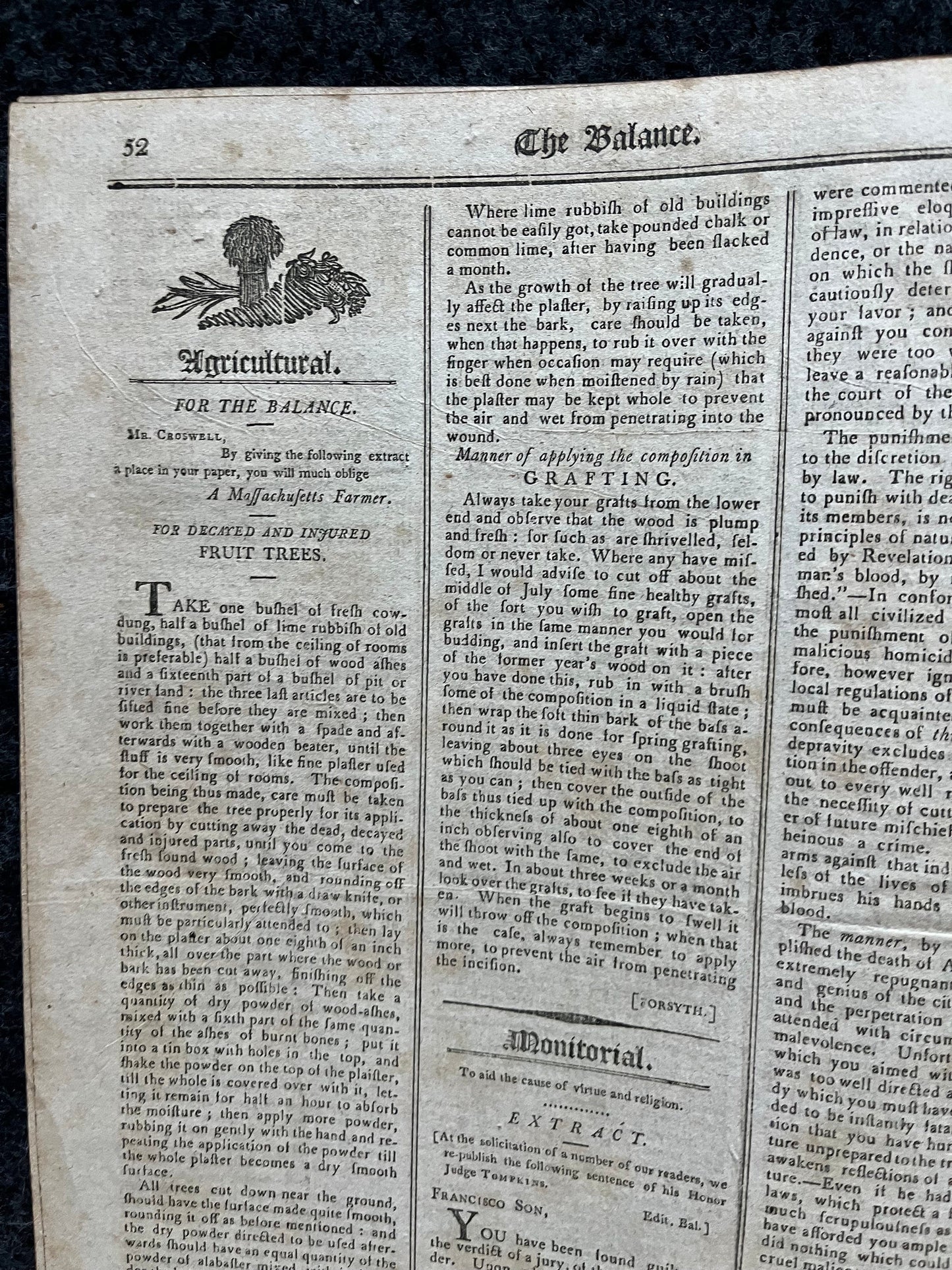 US War of 1812 Day After Declaration of War Original Newspaper, American Military Gifts Vintage United States History, Andrew Jackson