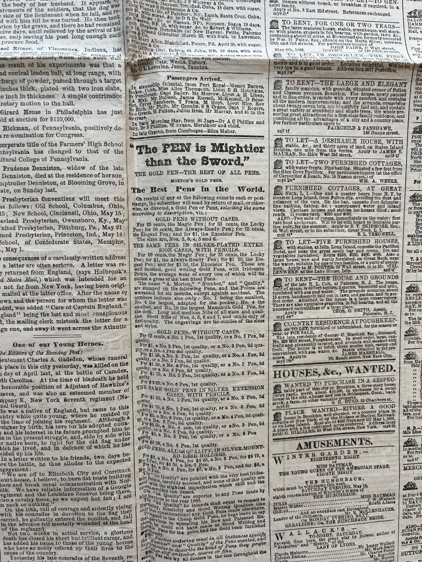 1862 Battle of New Orleans, May 10th 1862 Original Civil War Newspaper New Orleans History Memorabilia, Gifts for Dads Civil War Memorabilia
